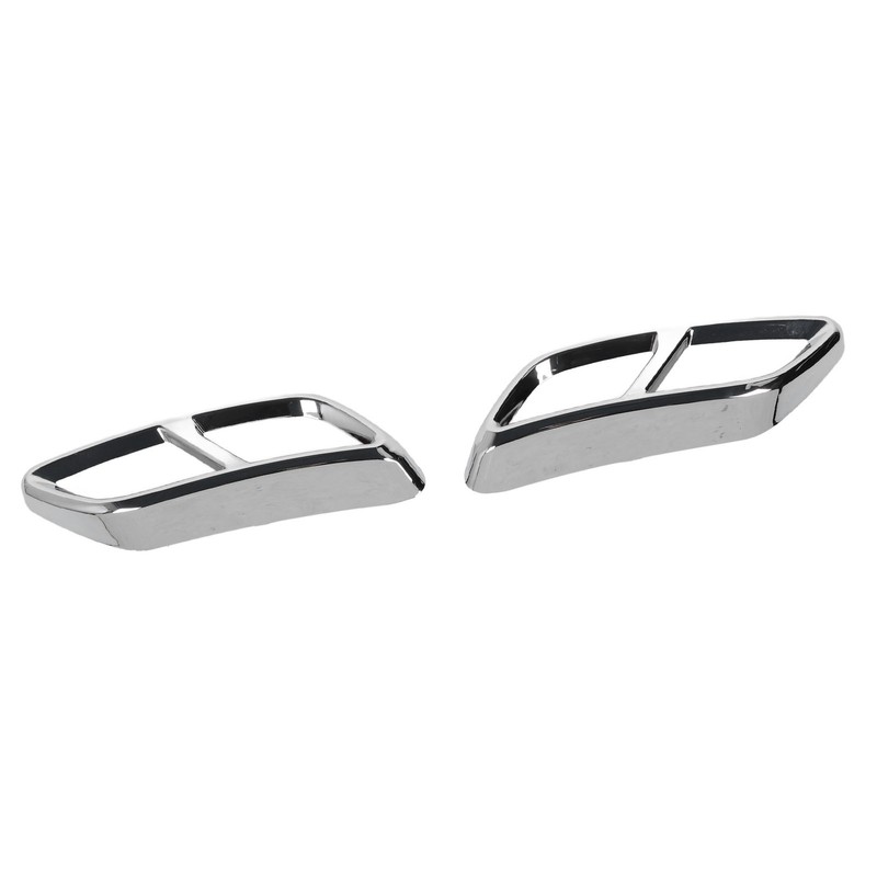 2PCS Exhaust Muffler Tail Pipe Cover Left Right Decorative Tail
