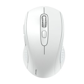 TECKNET Maus Kabellos, Bluetooth Maus (Tri-Mode: BT 5.0/3.0+2.4GHz) Funkmaus mit USB-Empfänger, Ergonomische Tragbare Maus Bluetooth für Laptop PC Computer, Mac OS, Android, Windows, Weiß