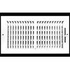 16" X 8" 2-Way-Vertical AIR SUPPLY GRILLE - VENT COVER