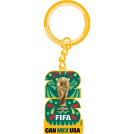 Llavero de la Copa Mundial de la FIFA 2026, con licencia oficial, regalo coleccionable para aficionados, anillo de metal duradero para llaves, mochilas