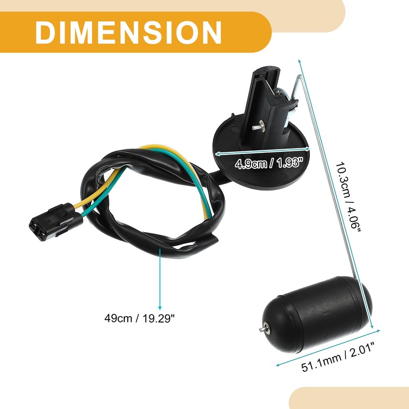 Partuto Fuel Sending Unit Sensor - for Honda Plastic Metal