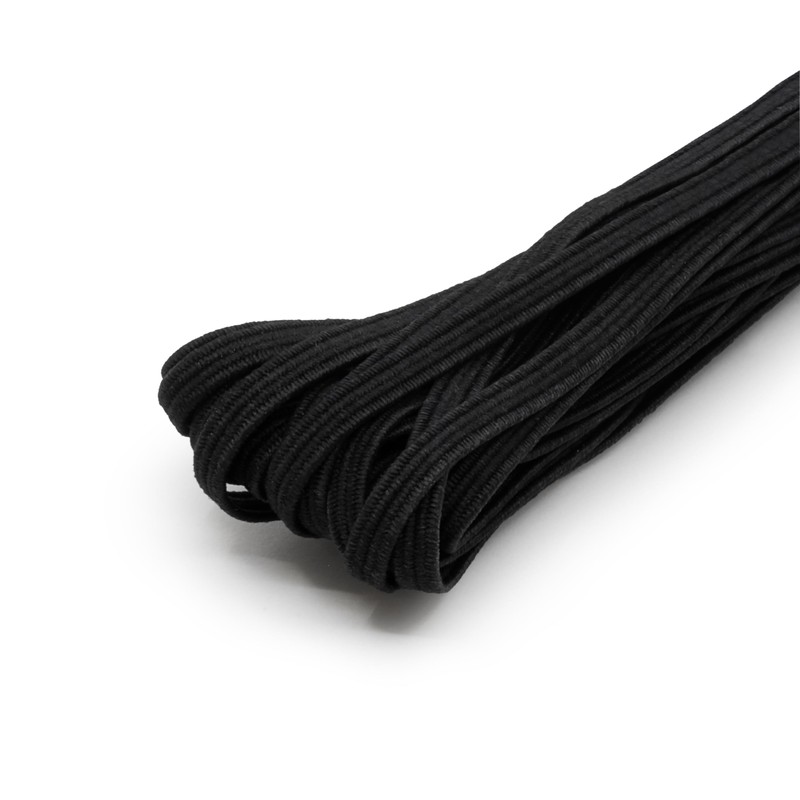 Dritz 9329B Braided Elastic, 1/8-Inch x 4-Yard, Black