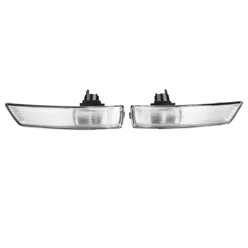 Pair of Wing Mirror Indicator Turn Signal Light Lens Cover