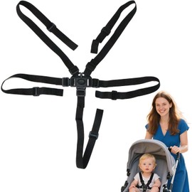 5-Point Safety Belt for Tripp Trapp Belt and Stokke Tripp Trapp Strap, Compatible with Hauck Highchair Accessories, Ideal for Children from 6 Months to 3 Years