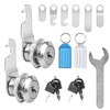 2pcs Cabinet Locks, 16mm Letterbox Locks, Security Mailbox Locks, Cam