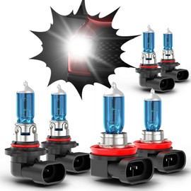 XICNMOYGS Fit for 2007-2013 Honda Tundra 9005 9006 High & Low Beam Halogen Headlight Bulbs & H11 Fog Light Bulbs, 12V 55W, Super Bright, Ultra - High Performance Bulbs Combo Kit, Pack of 6