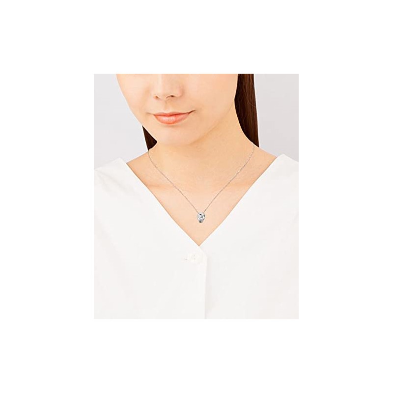 Yondo Sea 112124121805 Emerald May Birthstone Eternal Silver Necklace, Small,