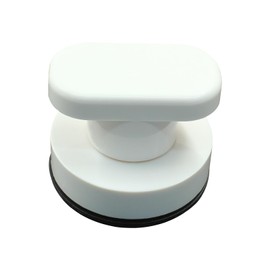 PHITUODA 2 Pack Powerful Suction Cup Glass Mirror Door Handle, Refrigerator Drawer Bathroom Suction Cup Wall Armrest, Bathtub Shower Handle Kitchen Drawer Cabinet Knob Suction Cup, White