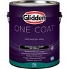Glidden Exterior Paint + Primer: Blue/Sailor's Coat, One Coat, Flat,