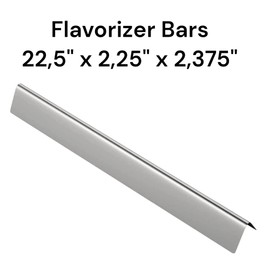 SWDW Flavorizer Bars 22.5" x 2.25" x 2.375", 5 Pack Stainless Steel Grill Burner Covers, Grill Plate Replacement for Spirit 300/700, Weber 900, Genesis Silver/Gold/Platinum Gas Grill Parts