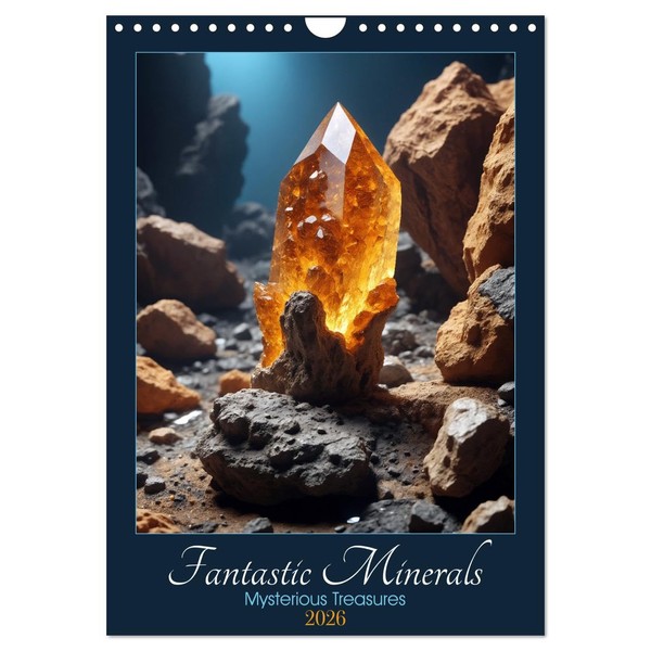 Fantastic Minerals - Mysterious Treasures (Wall Calendar 2026 DIN A4
