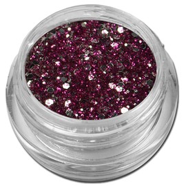 Glamour Mix Glitter Glitzer Silber Puder Violett Nailart