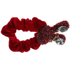 BESPORTBLE Bling Rabbit Hair Tie Holder for Women High Elasticity Scrunchy with Rhinestones Cute Hair Accessories for Stylish Hairstyles for Everyday Wear and Special Occasions