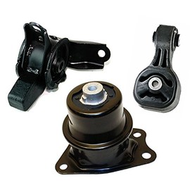 Allucam Engine Motor & Transmission Mount Set of 3 Compatible with for 2009-2013 Honda Fit 1.5L AUTO | A65001HY A4563 A65012
