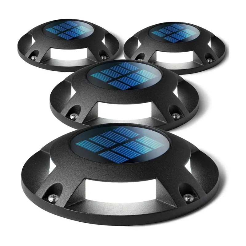 VEVOR Solar Driveway Lights 6 LEDs Solar Dock Deck Lights