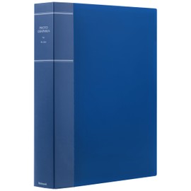 Nakabayashi PH2L-1020-B Photo Graphilia Album, 2L-Size, 200 Sheets, 2 Tiers, Blue