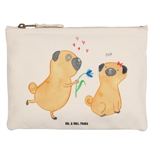 Mr. & Mrs. Panda Make-Up Bag Medium Pug in Love