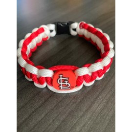 Unbranded St Louis Cardinals Paracord Bracelet. Approximately 9”