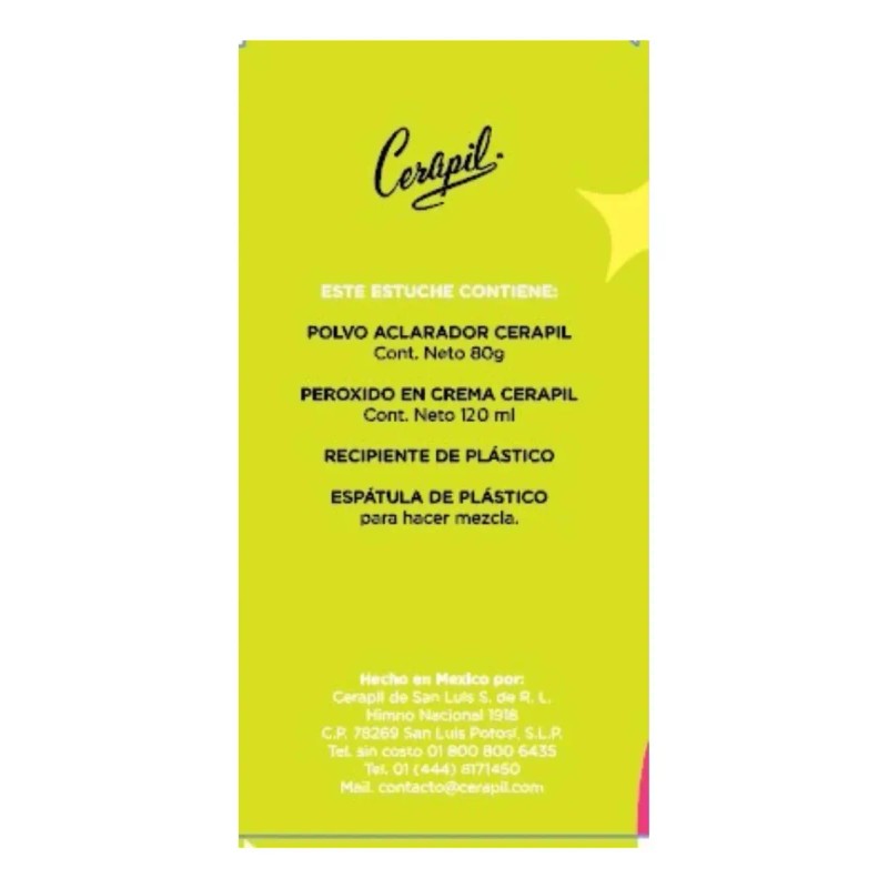 Aclarador Vello Cerapil Estuche Hair Bleach
