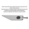 Stainless Steel Universal Bevel Protractor Angle Meter 0-360 Degrees Angle