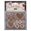 Padico Soft Mold 403052 Resin Mold, Hearts