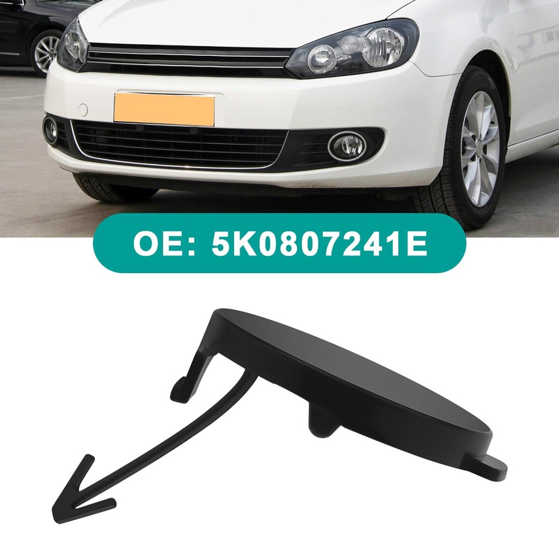 ECSiNG Front Tow Bar Cover Cap 5K0807241E Front Bumper Trailer