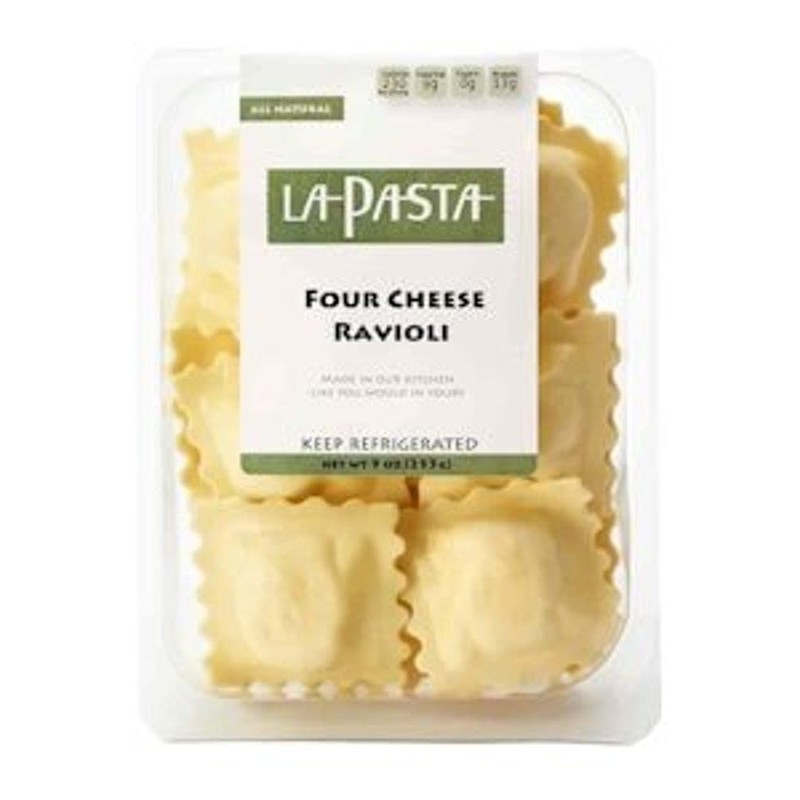 La Pasta Four Cheese Ravioli (Case of 8)