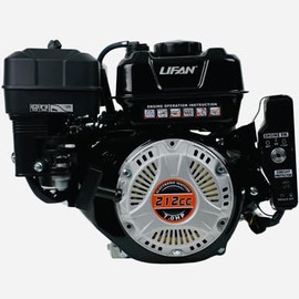 GoPowerSports 212cc Electric Start Engine, 7 HP 3/4" Horizontal Shaft Gasoline Engine for Go-Karts and Minibikes