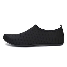 LEFUS Zapatos de Agua de Mujer y Hombre, Zapatos para Deportes Acuáticos, Calzado para Agua para Agua de Mujer y Hombre Zapatillas Acuáticas Secado Rápido Calcetines como Descalzado, Deportivos para Paseo Playa Natación Buceo Surf (Negro, measurement_26_