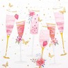 20 Napkins Party Glasses Pink | Hen Party | Table