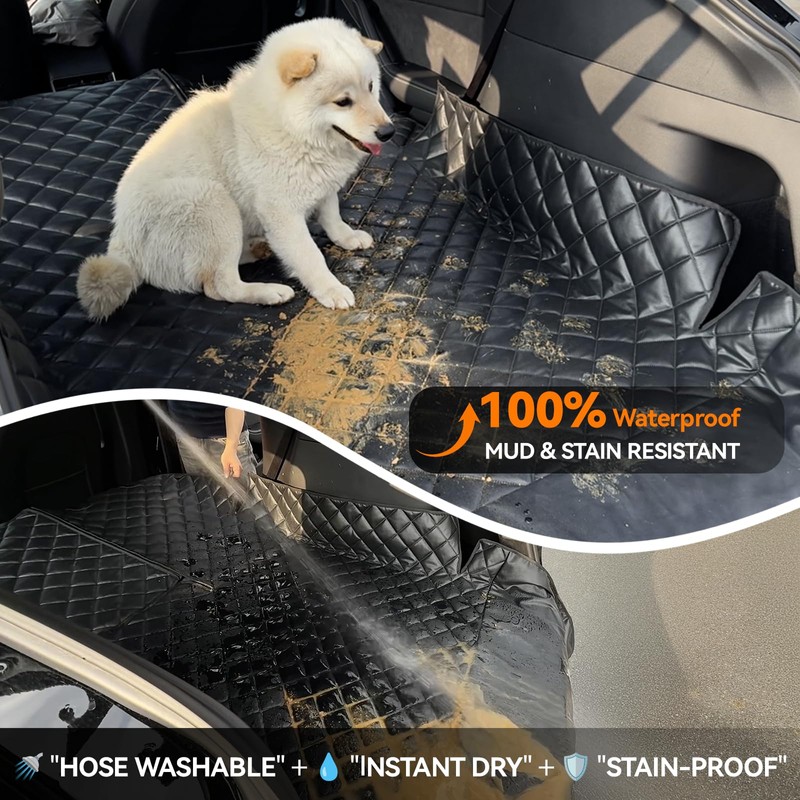 BisonCover Heavy-Duty Leather SUV Cargo Liner for Fold Down Split