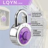 Combination Lock, LQYN Standard Dial Combination Lock, Pack of 1;