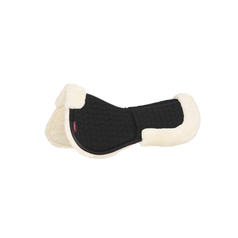 LeMieux Merino+ ProSorb 2 Pocket Half Pad - Black/Natural Large