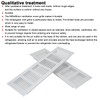 Cabinet Air Vent Grille Silver Rectangle Heat Dissipation Ventilation Grill