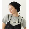 Milkfed Babushka KNITTED BABUSHKA Women's, Black, Free size