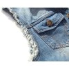 Men's Sleeveless Denim Vest Casual Ripped Classic Button Down Jean