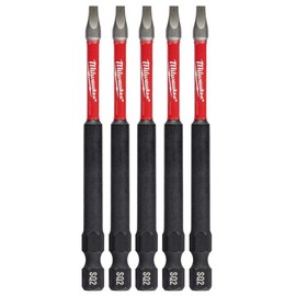Milwaukee Square #2 3.5 in. Impact Duty Steel Screwdriver Bit (5-Pack)