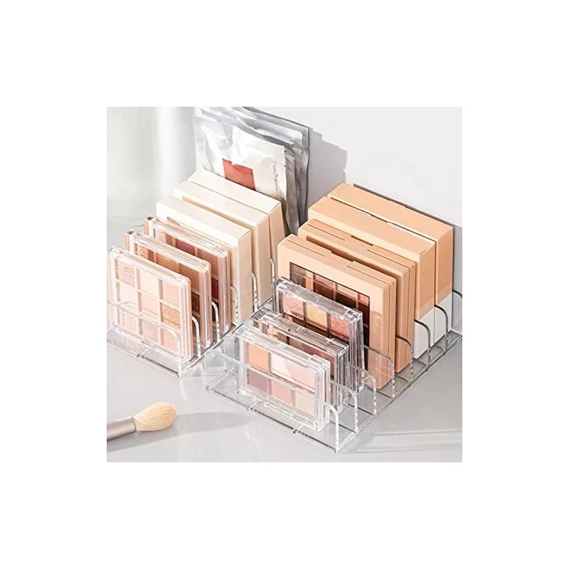 Niurewan Organizador De Paleta De Maquillaje Acrílico, Paquete De 2