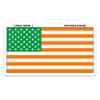 Irish American Flag car bumper sticker decal 5" x 3"