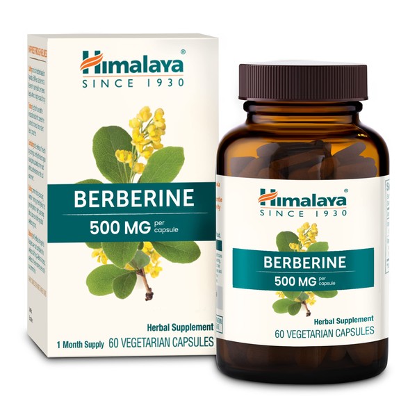 Himalaya Berberine for Balanced Support, Digestion & Immune System Support,