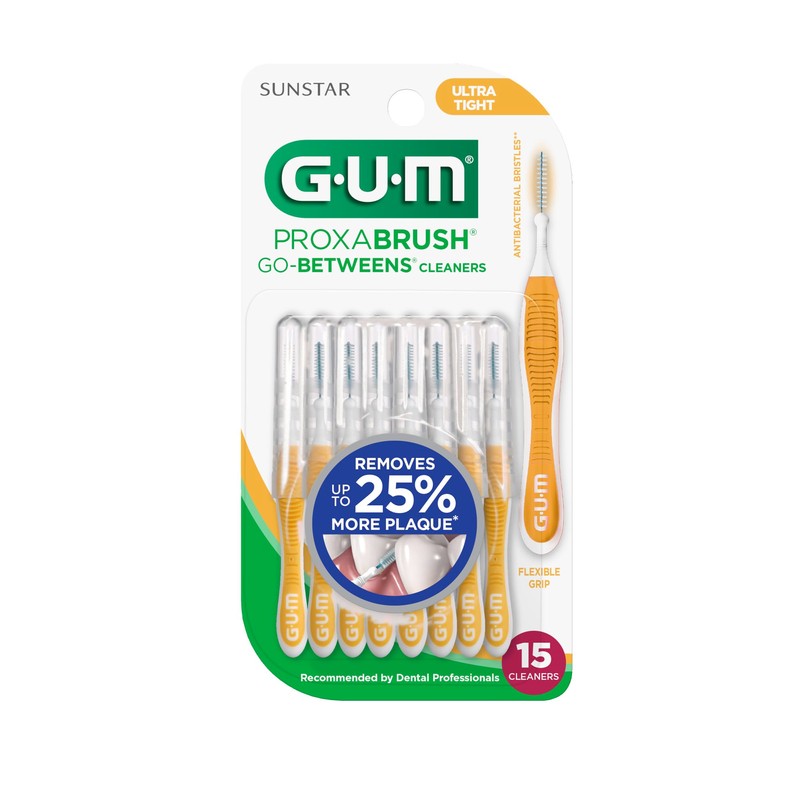 GUM Proxabrush Go-Betweens - Ultra Tight -Interdental Brushes - Soft