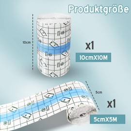 150 Stück Wasserdicht Transparent Bandage, Wasserdichtes Pflaster Transparentes Pflaster Rolle, elastisch Klebebandage, Fixierer Pflaster Stretch, Haut Heilung Schutzbandagen für Antiallergisch Sport