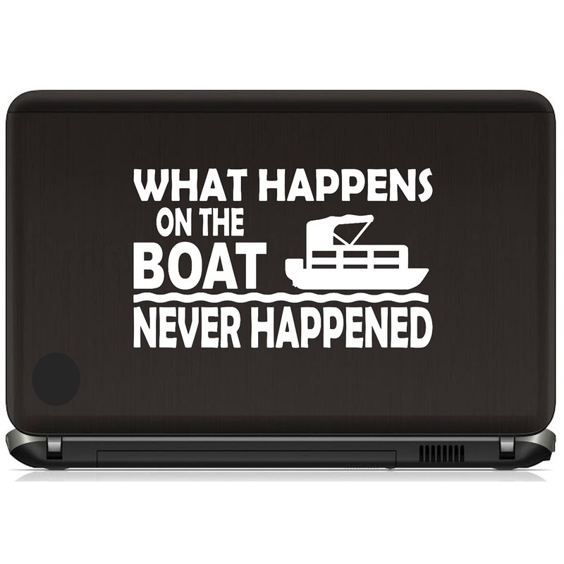 Funny Pontoon Boat Decal Sticker for Car Window | BG