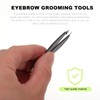 Ipetboom 4pcs Stainless Steel Eyebrow Tweezers Tool for Eyebrow Shaping