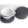 Grey Drinks Coasters Set of 6 by Stone & Thyme