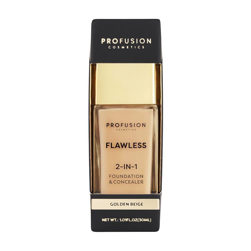 PROFUSION COSMETICS Flawless 2-IN-1 Foundation & Concealer - Golden Beige
