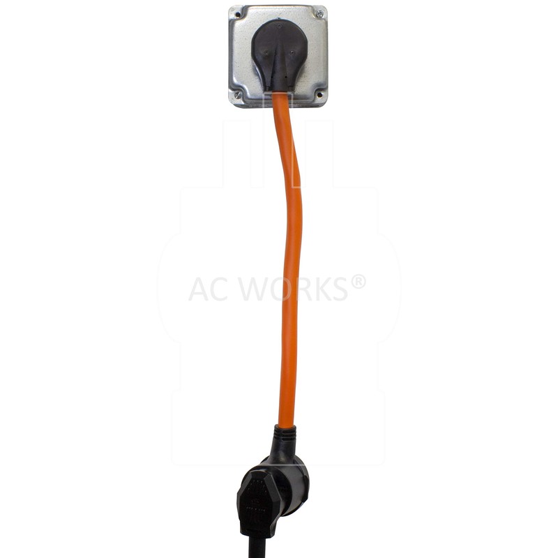 AC WORKS 10-50P 50-Amp 3-Prong Old Style Dryer/Range Plug to