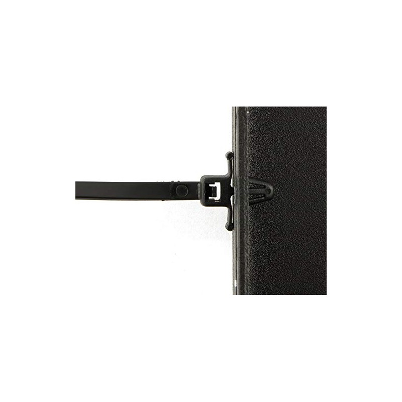 6 Inch Natural Intermediate Push Mount Cable Tie - 100