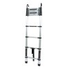 Gurdtopo 10.5 FT Collapsible Telescopic Extension Ladders Aluminum With Hooks