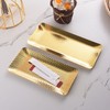 Hammered Tray Exquisite Odorless Stainless Steel Serving Tray for Living